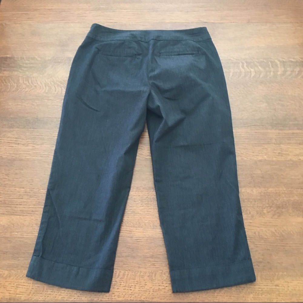 Ann Taylor | Navy Curvy Denim Cropped Pants - Picture 6 of 9